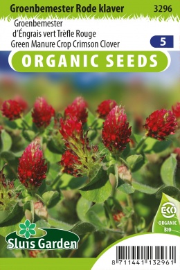 Klaver Rood BIO (Trifolium pratense) 40m2 70 gram